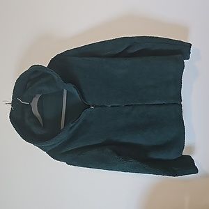 NWT PINK Dark Green Reversible Hooded Zip Jacket
